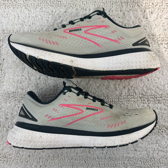 Brooks Glycerin 19 Gray Green Pink Womens US Size 9.5 1203431B110 Running Shoes - Picture 4 of 13